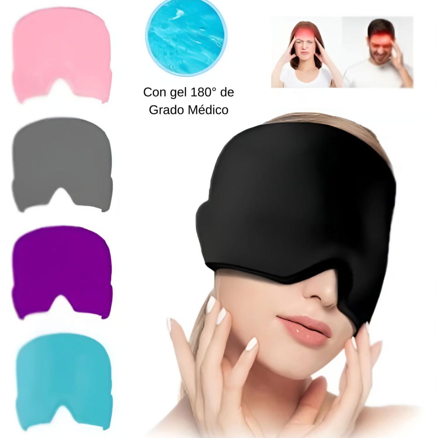 Gorro Gel para Alivio de Migraña