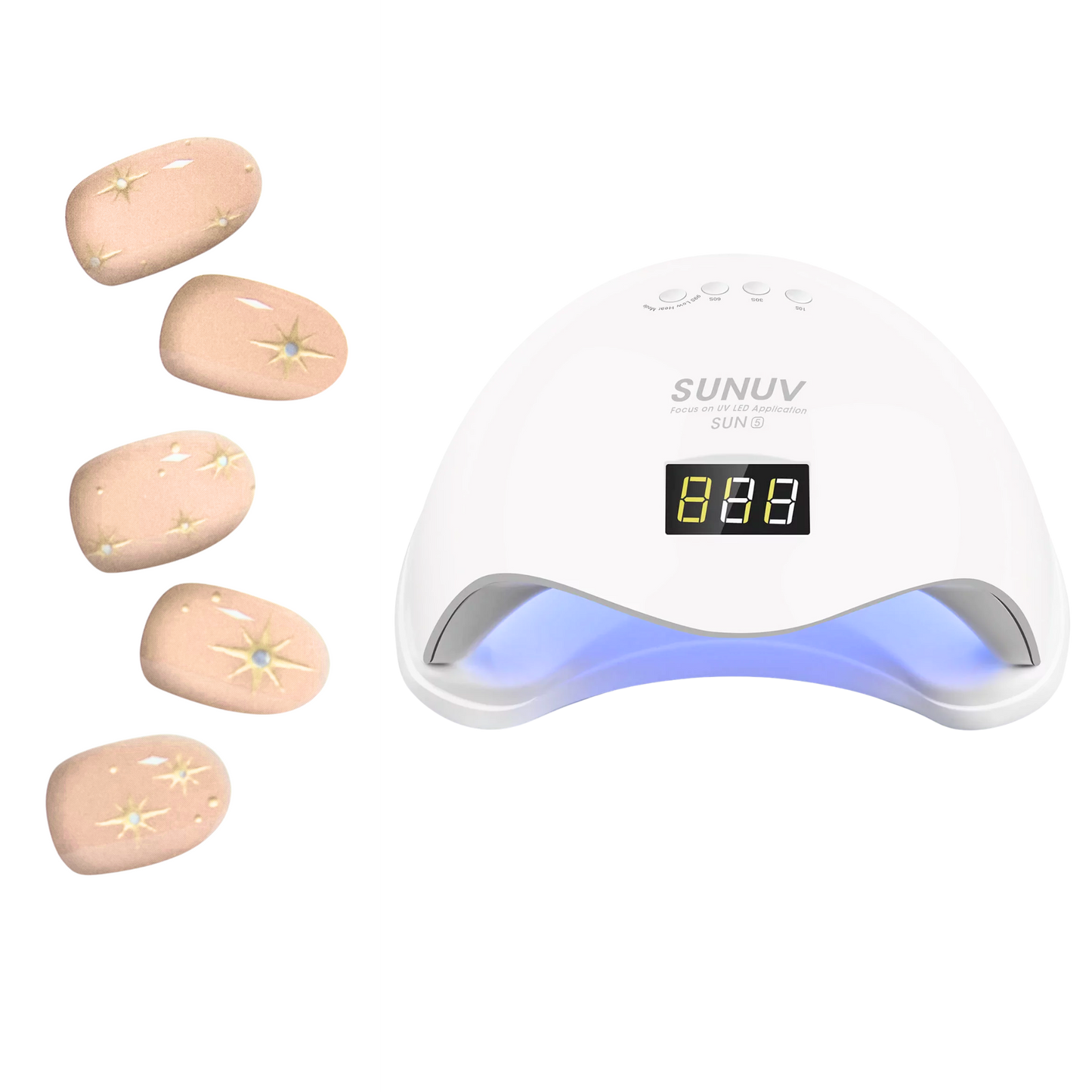 Sticky Nails – Uñas Adhesivas Tipo Gel con Luz LED - H005