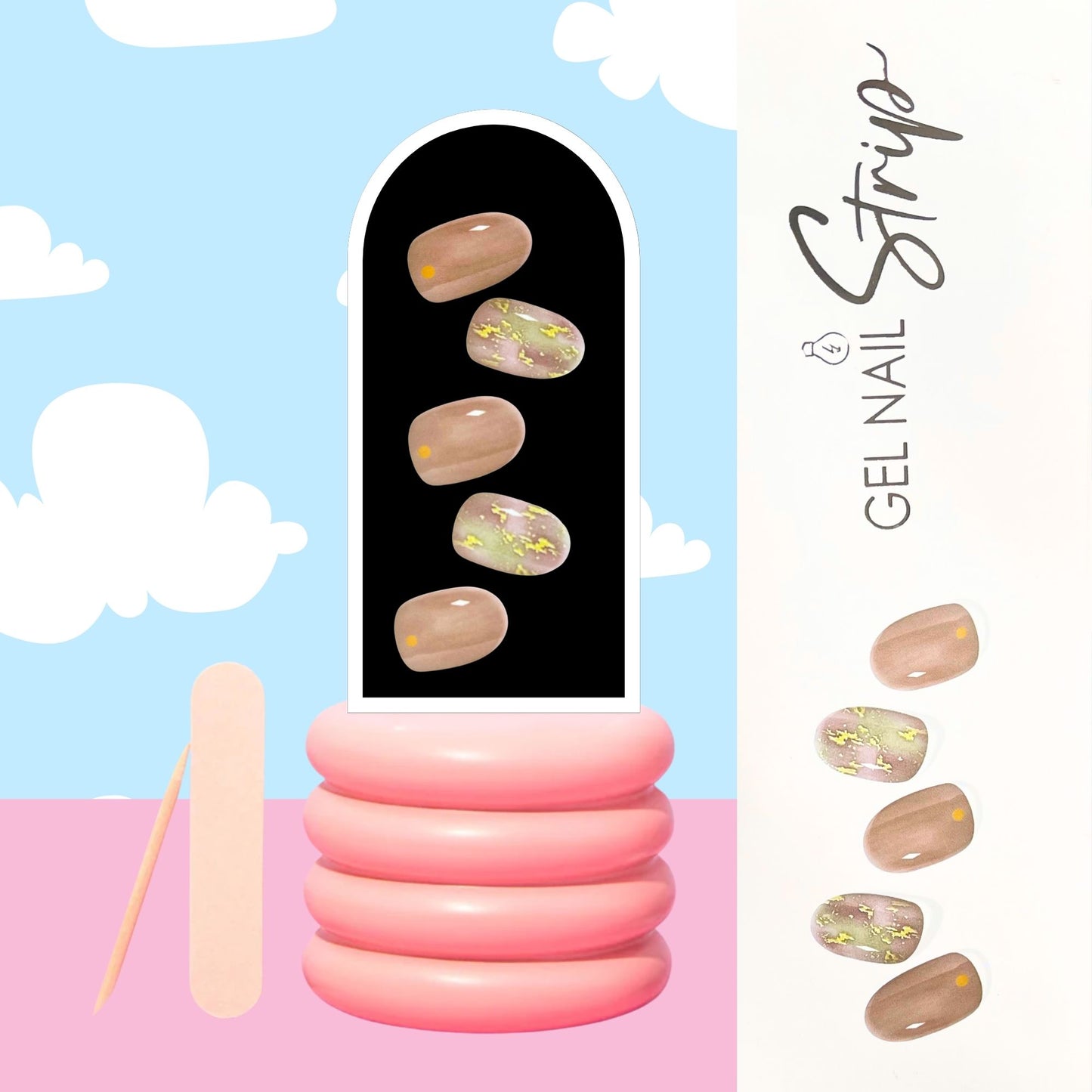 Sticky Nails – Uñas Adhesivas Tipo Gel con Luz LED - H007