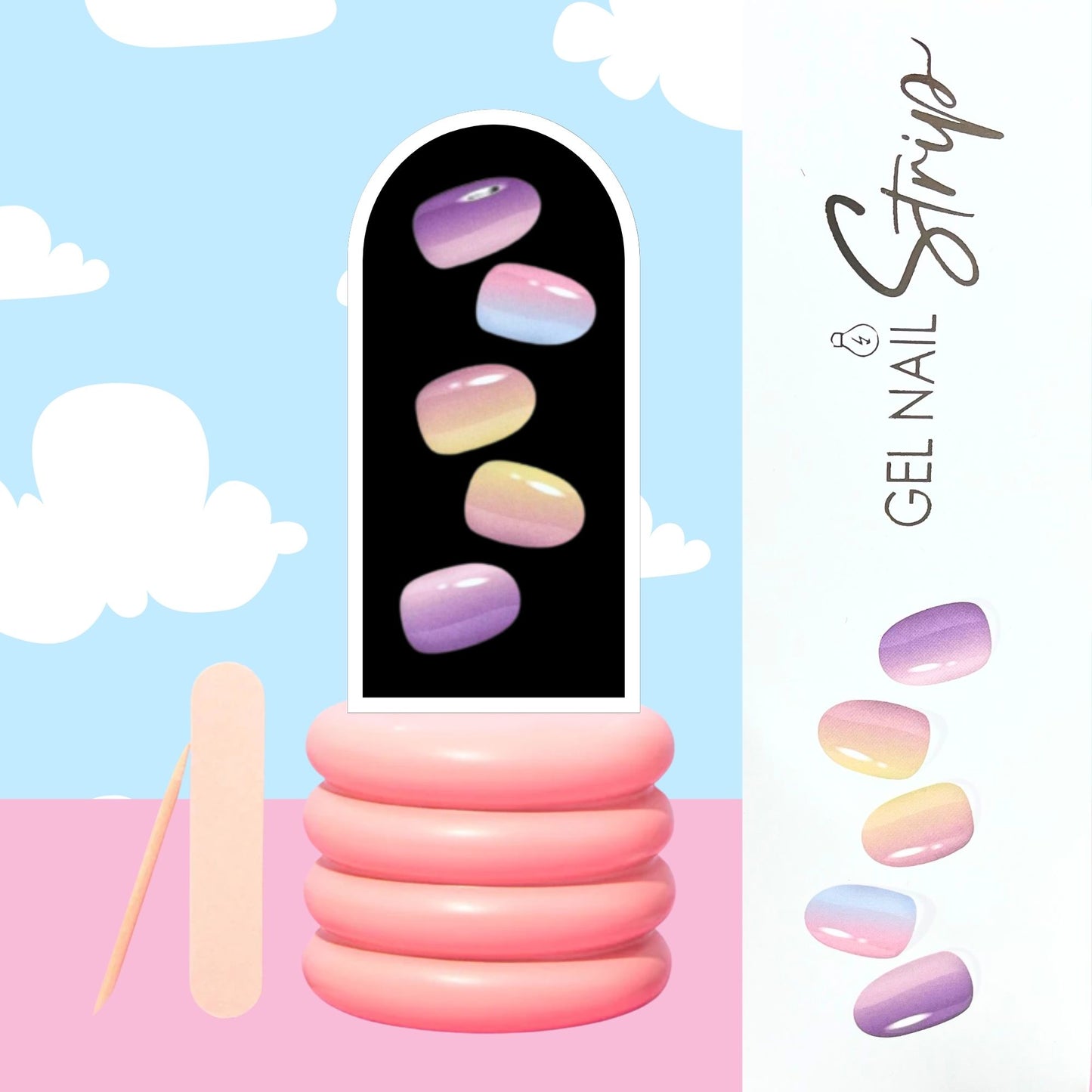 Sticky Nails – Uñas Adhesivas Tipo Gel con Luz LED - H003