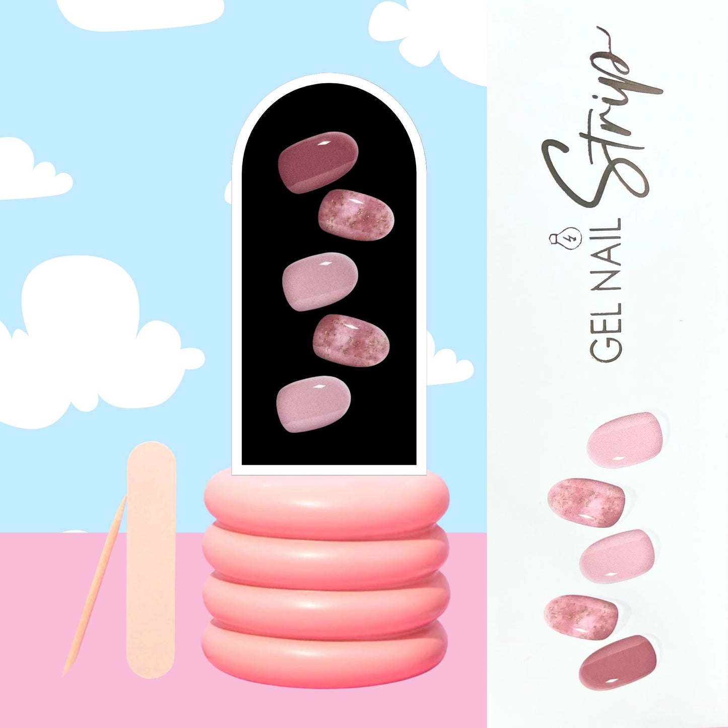 Sticky Nails – Uñas Adhesivas Tipo Gel con Luz LED - H004