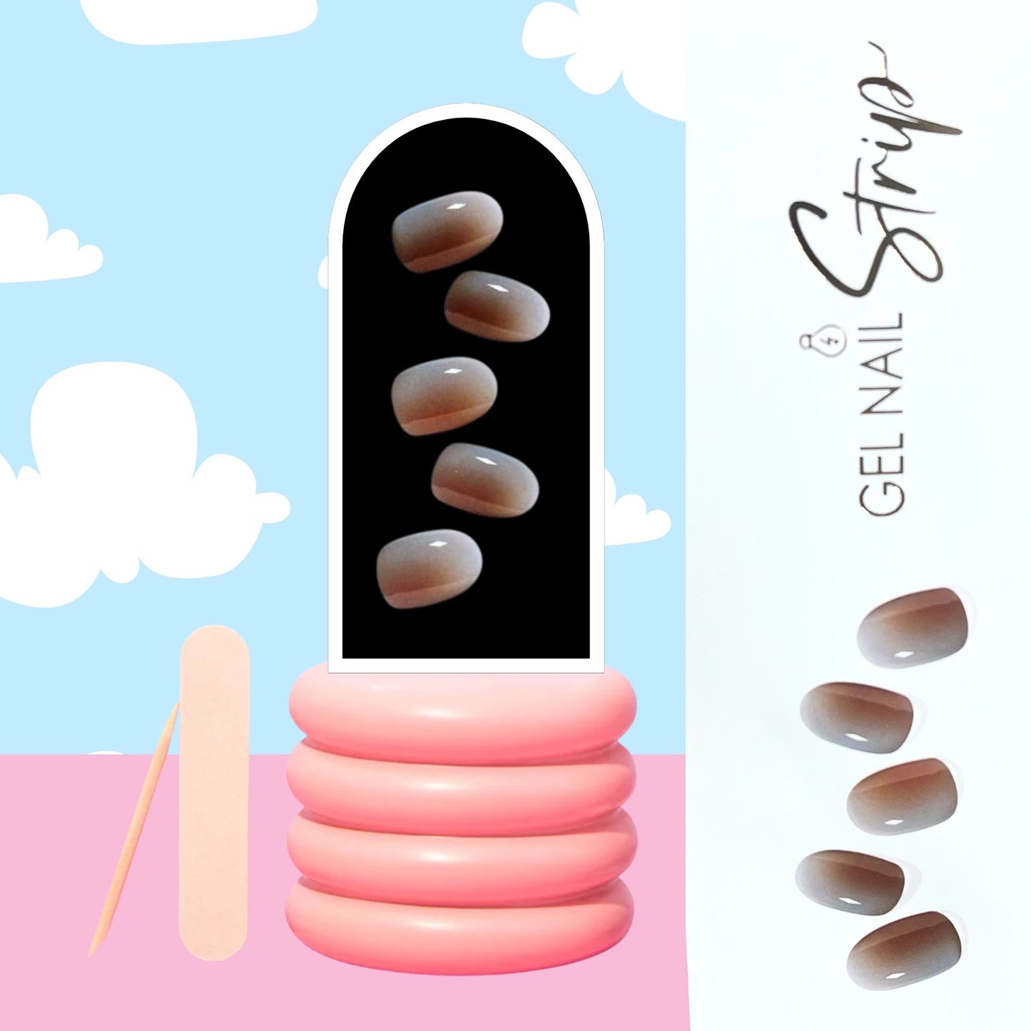 Sticky Nails – Uñas Adhesivas Tipo Gel con Luz LED - H006