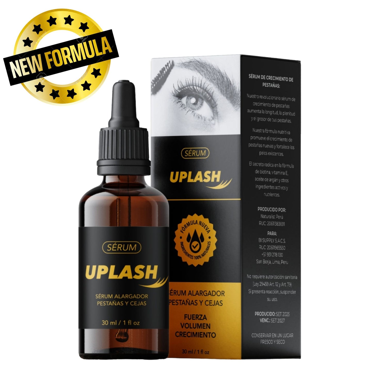 Serum UPLASH Alargamiento de Pestañas y Cejas - 30ml