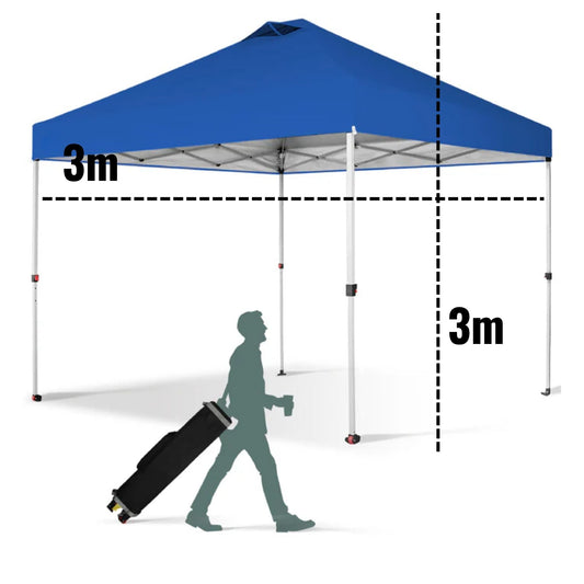 Toldo Reforzado Plegable e Impermeable - 3 metros x 3 metros