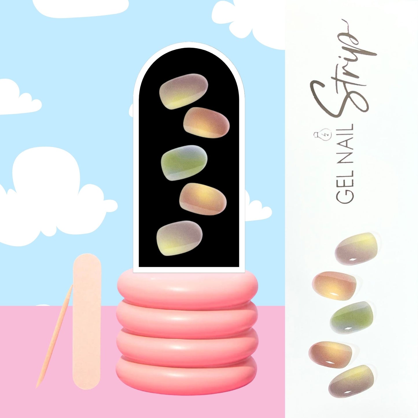 Sticky Nails – Uñas Adhesivas Tipo Gel con Luz LED - H009