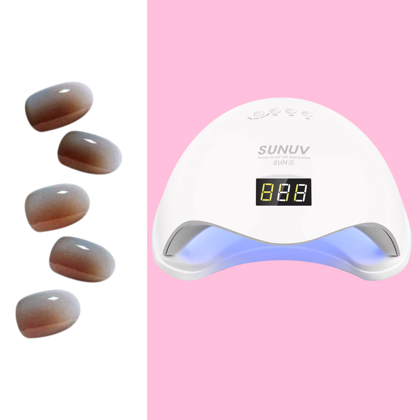 Sticky Nails – Uñas Adhesivas Tipo Gel con Luz LED - H006