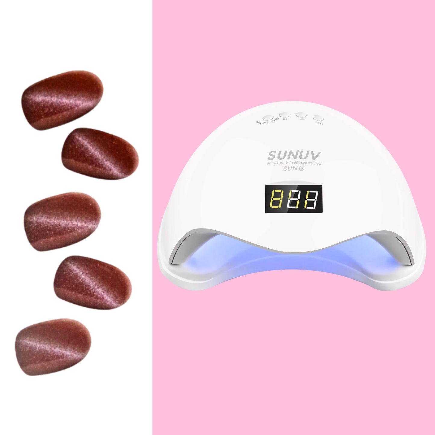 Sticky Nails – Uñas Adhesivas Tipo Gel con Luz LED - H011
