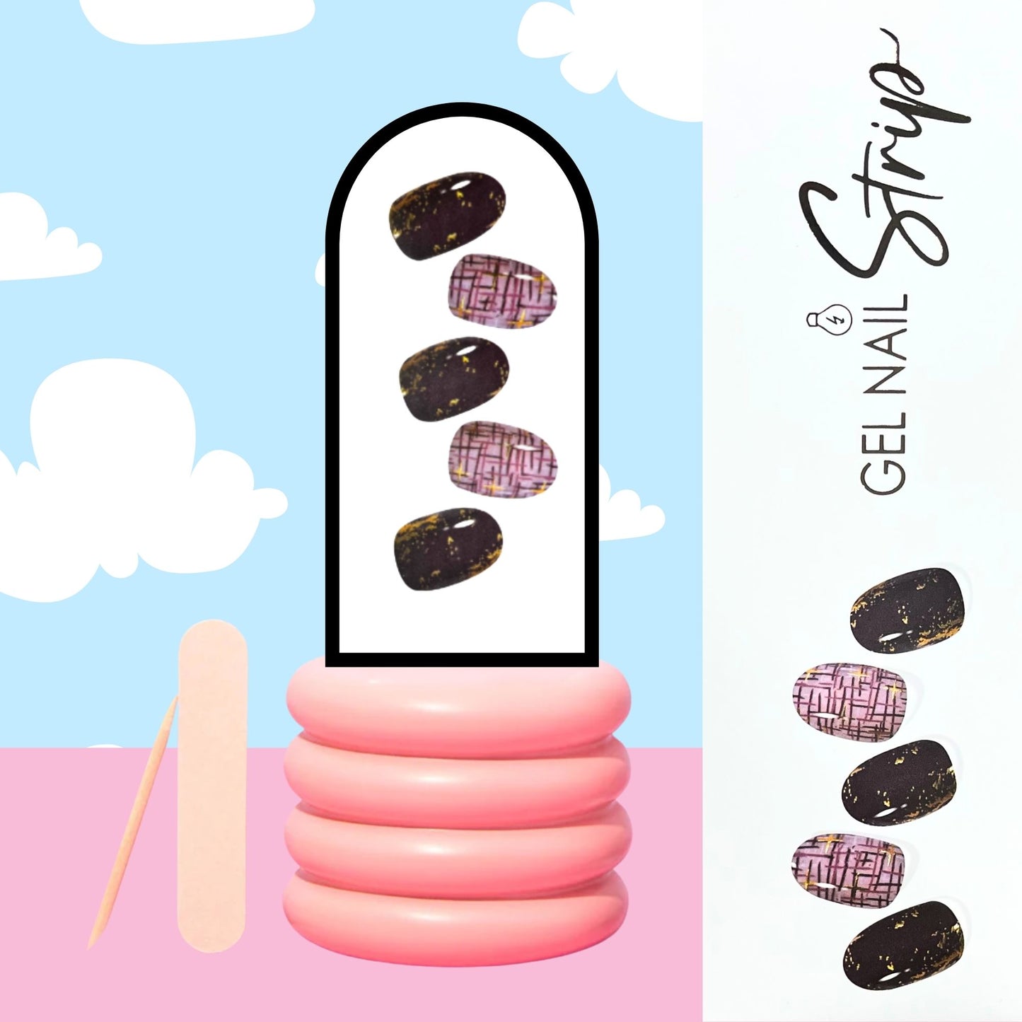 Sticky Nails – Uñas Adhesivas Tipo Gel con Luz LED - H001