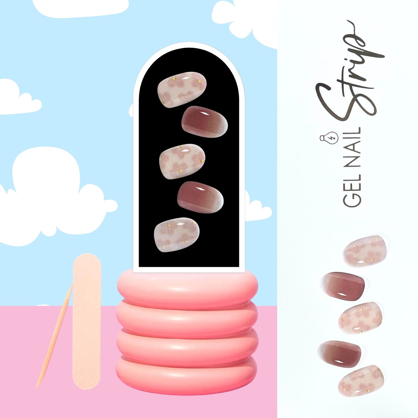 Sticky Nails – Uñas Adhesivas Tipo Gel con Luz LED - H002