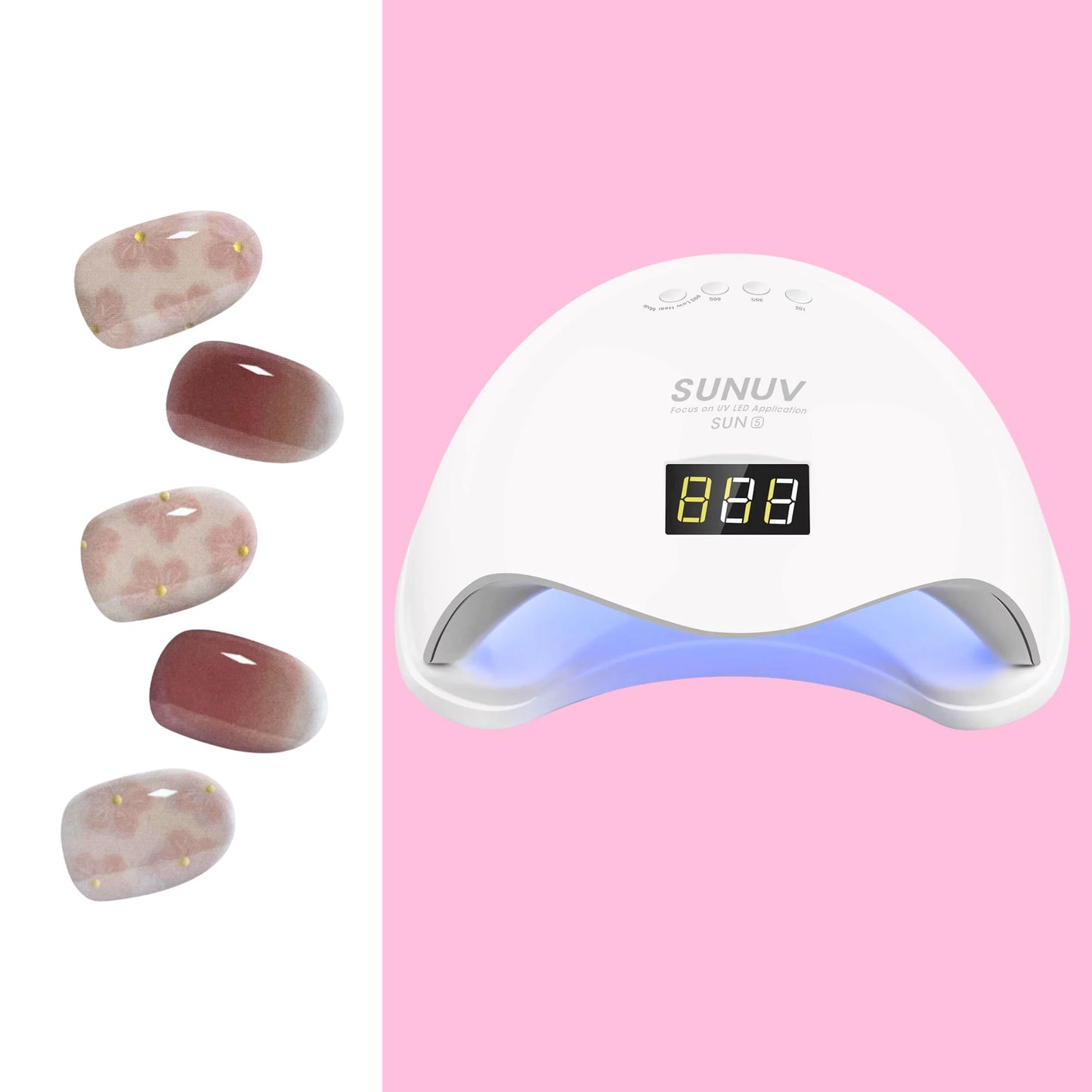Sticky Nails – Uñas Adhesivas Tipo Gel con Luz LED - H002