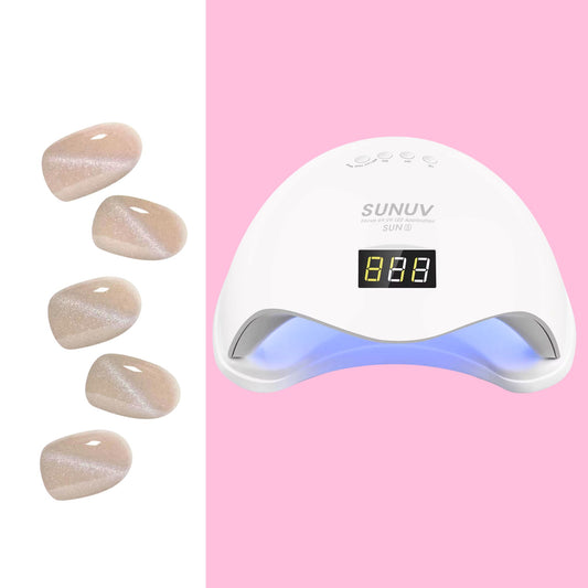 Sticky Nails – Uñas Adhesivas Tipo Gel con Luz LED - H012