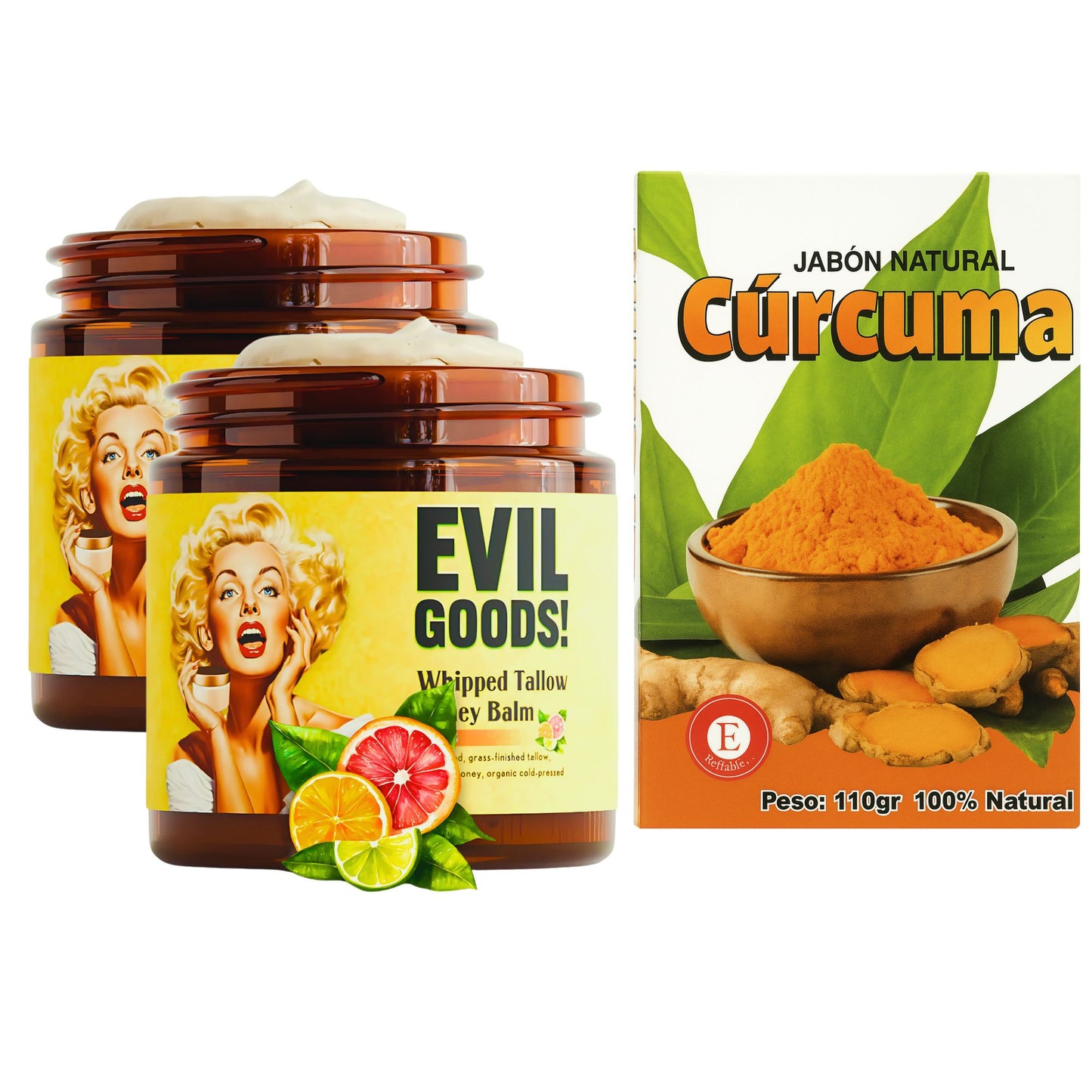 EVIL GOODS - Crema de Sebo de Res y Miel de Manuka (50g)