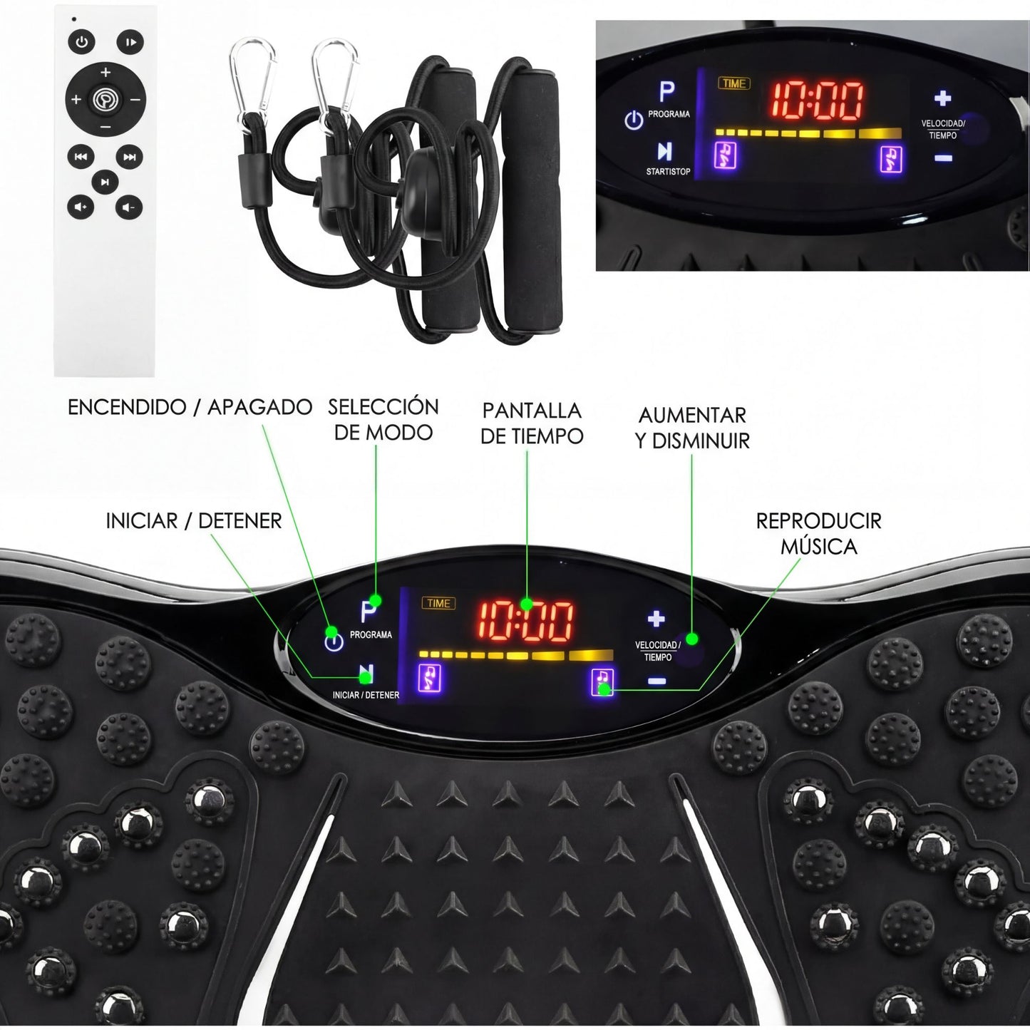 PLATAFORMA VIBRATORIA PARA EJERCITAR EL CUERPO