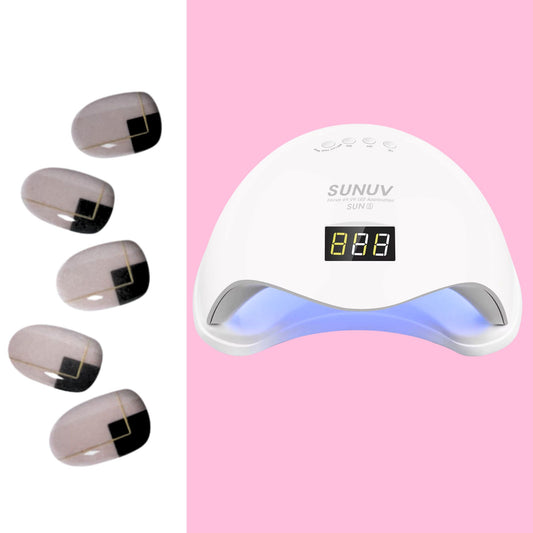 Sticky Nails – Uñas Adhesivas Tipo Gel con Luz LED - E011