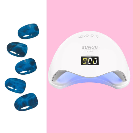 Sticky Nails – Uñas Adhesivas Tipo Gel con Luz LED - E008