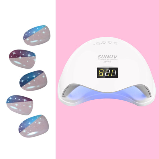 Sticky Nails – Uñas Adhesivas Tipo Gel con Luz LED - E009