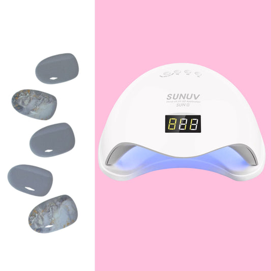 Sticky Nails – Uñas Adhesivas Tipo Gel con Luz LED - E007