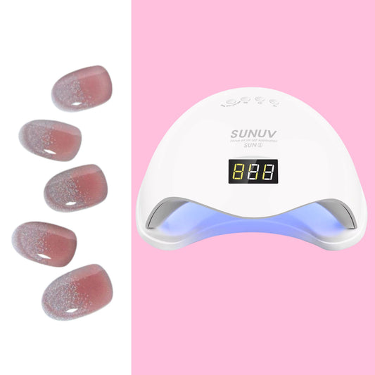 Sticky Nails – Uñas Adhesivas Tipo Gel con Luz LED - E006