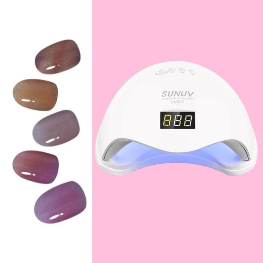 Sticky Nails – Uñas Adhesivas Tipo Gel con Luz LED - E004