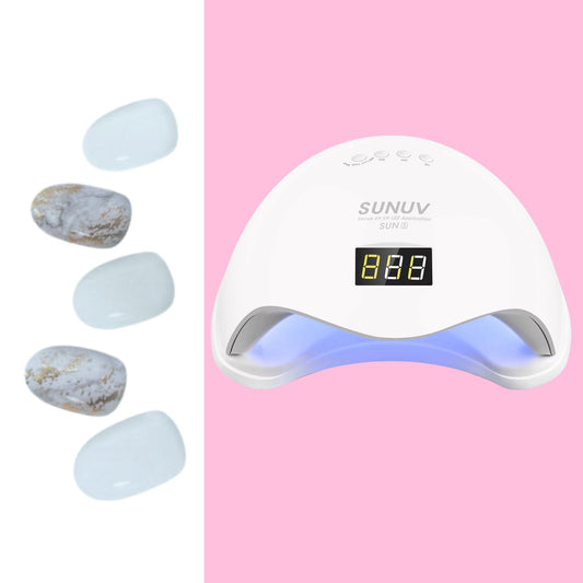 Sticky Nails – Uñas Adhesivas Tipo Gel con Luz LED - E005