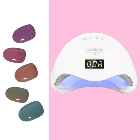 Sticky Nails – Uñas Adhesivas Tipo Gel con Luz LED - E003